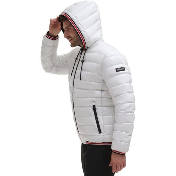 Calvin Klein Hooded Shiny Puffer Jackets, Winter Coats for Men - Picture 5 of 6